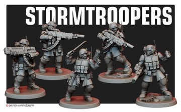 Stormtroopers x5 Red Pilgrim Miniatures 28 mm