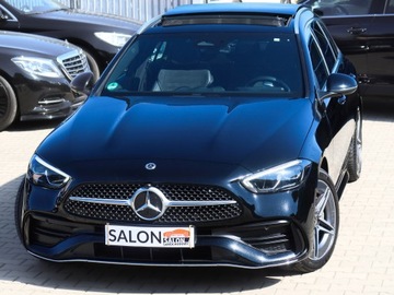 Mercedes Klasa C W206 Kombi Plug-In 2.0 300e 313KM 2023 Mercedes C300e 313 koni 2xAMG Panorama Hak Blis Webasto Ambiente LKA Hi-Fi, zdjęcie 24