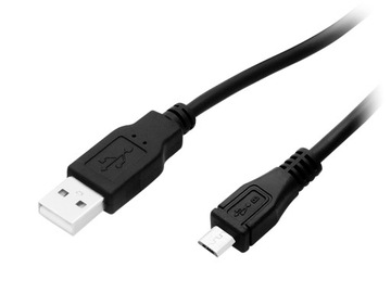 Kabel wtyk USB - micro mikro USB czarny 4m (1539)