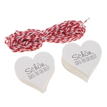 Бумажные подарочные бирки Du Da Bist, 100 шт., бирки для ювелирных изделий, белые, 5,8 x белые