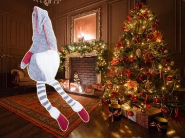 Гномик НИКОЛАЙ, гномик, рождественский гномик под елкой