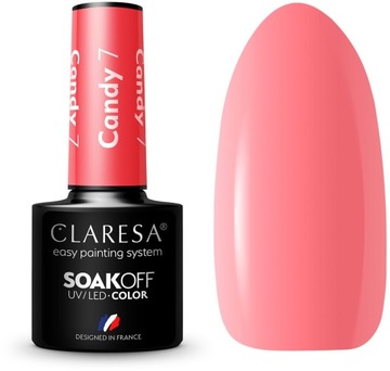 Claresa lakier hybrydowy do paznokci kolor CANDY 7