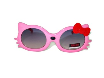 OKULARY DZIECIĘCE DZIEWCZYNKI KOTEK KOCIE UV400