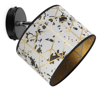 LAMPA WISZĄCA SUFITOWA KINKIET ABAŻUR WZÓR ZŁOTO