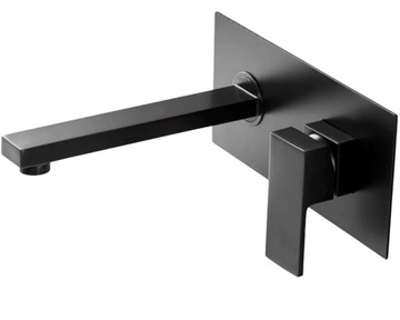 KRAN BATERIA CZARNA UMYWALKOWA CZARNY MAT BLACK v9