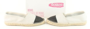 SOLILAS - NOWE, SKÓRZANE ESPADRYLE Z HISZPANII (39)