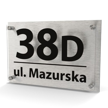 Табличка АДРЕС доска номер дома номер дома АЛЮМИНИЙ 3D - ЦВЕТА