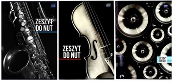Zeszyt do nut pionowy A4 16k pięciolinia