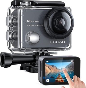 KAMERA SPORTOWA 20MP 4K 60FPS COOAU CU-SPC02
