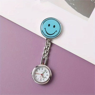 Smile Face Cartoon pielęgniarka zegarek kieszonkowy zegarek ładny wiszący