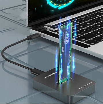 Адаптер SSD Карманный диск NVME/SATA M.2 USB-C емкостью 2 ТБ