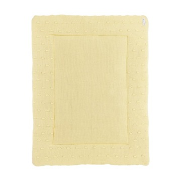 Meyco Baby Knots mata do kojca - soft yellow - 77x97cm