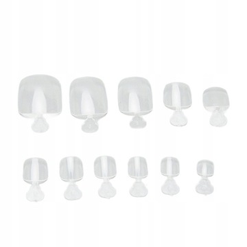 500 шт., пресс для ногтей на ногах, ложные кончики