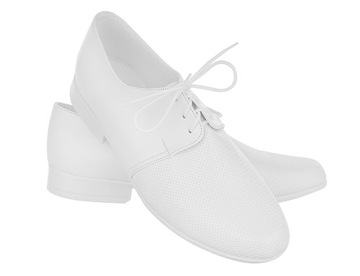 TŁOCZONE BIAŁE CHŁOPIĘCE PÓŁBUTY KOMUNIJNE PL r 39