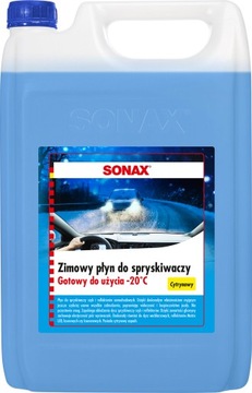 SONAX - ZIMOWY PŁYN DO SPRYSKIWACZY - CYTRYNOWY -20°C - 4L