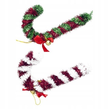 2 Choinka Wisząca Ozdoba Candy Cane Holid