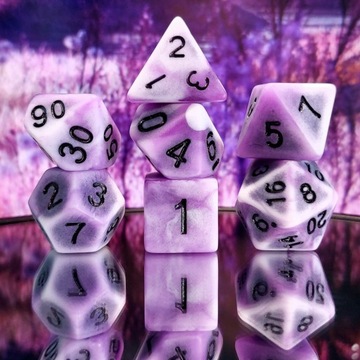 STARE KOŚCI KARCZMARZA ZESTAW 7 KOŚCI KOSTEK RPG