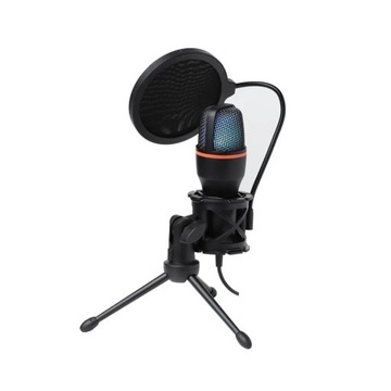 Микрофон для ПК, ЕМКОСТНЫЙ USB LED RGB