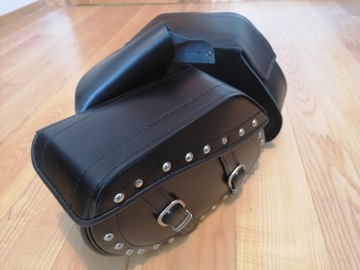 SAKWY BOK SKÓRZANE YAMAHA XVS DRAG STAR XV VIRAGO JAKOŚĆ