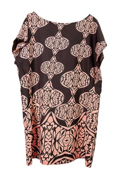 Dorothy Perkins bluzka szyfonowa tunika 44 XXL 16 print