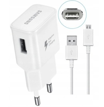 Зарядное устройство Samsung для быстрой зарядки + кабель Micro USB