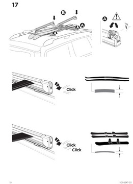 Thule SnowPack Extender Черный багажник для лыж