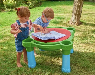 ИГРОВОЙ СТОЛ 3в1 КРЫШКА ДЛЯ ПЕСОЧНИЦЫ КРЕАТИВНЫЙ СТОЛ ДЛЯ ВОДЫ + АКСЕССУАРЫ