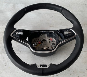 KIEROWNICA SKODA OCTAVIA IV GRZANA ŁOPATKI SKÓRA