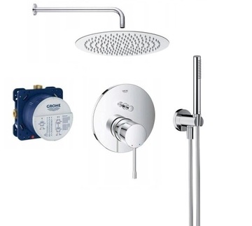 Zestaw prysznic z baterią GROHE ESSENCE + deszczownica 30cm