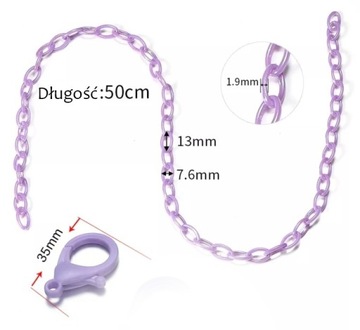 Легкая акриловая цепочка с подвеской в ​​виде желейного мишки HARIB.