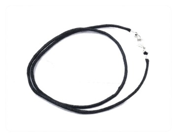 Naszyjnik sznurkowy czarny 1,5 mm