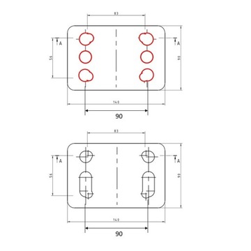 Dystans Adapter Kuli Haka Holowniczego +75mm do VW Amarok od 2010
