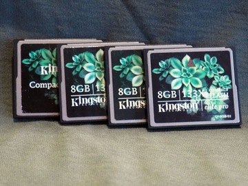 Karta pamięci CompactFlash Card Kingston Elite Pro 8GB 133x.