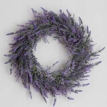 Дверной венок из засушенных школьных цветов -