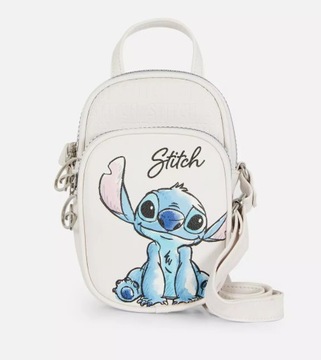 Mała Torebka na Telefon Ramię Stitch Minitorebka Stich Ecru Primark Torba