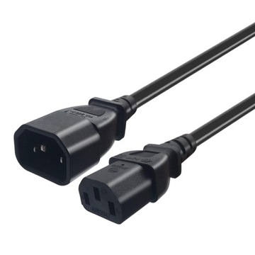 Кабель IEC 320 C13 «мама» — C14 «папа», штырь 2 м для ПК ИБП