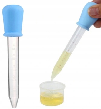 PIPETA PLASTIKOWA ZAKRAPLACZ 5 ML DZIECIĘCA