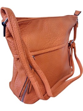 женская оранжевая сумка-мессенджер, среднее лето