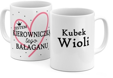 Kubek z imieniem dla kierowniczki