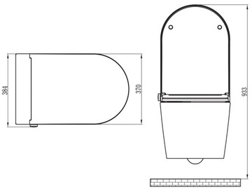 Zestaw WC Toaleta myjąca Basic 1102 + moduł sanitarny 805S + mata