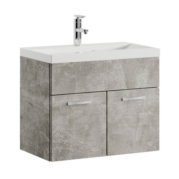 Szafka łazienkowa wisząca BETON SMART umywalka biała 60x35cm Etna