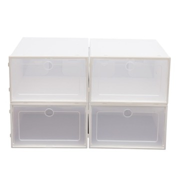 20 ШТ. ПЛАСТИКОВАЯ ПРОЗРАЧНАЯ КОРОБКА ДЛЯ ОБУВИ СКЛАДНАЯ КОРОБКА ДЛЯ ОБУВИ