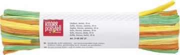 Rafia 3-kolorowa 30 m, zieleń/żółty/pomarańcz