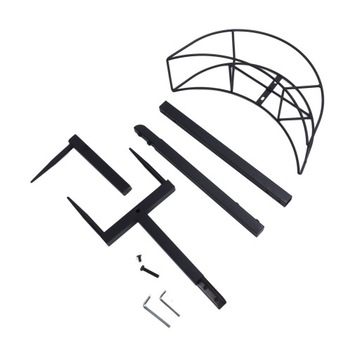 STOJAK NA WĄŻ OGRODOWY PROFESJONALNY METALOWY UCHWYT WBIJANY