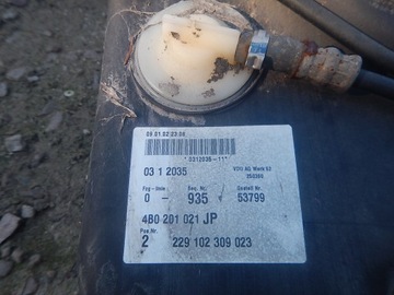 AUDI A6 C5 3.0 V6 ASN FACELIFT NÁDRŽ PALIVA ČERPADLO 4B0201021JP ORIGINÁLNÍ