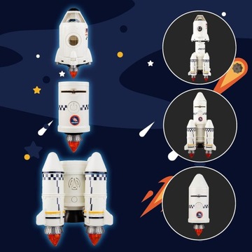 ВОЗДУШНАЯ МОДЕЛЬ МОДЕЛИРУЕТ ЗАПУСК РАКЕТЫ КОСМИЧЕСКАЯ ГАЛАКТИКА + ПРОЕКТОР 24 СЛАЙДОВ