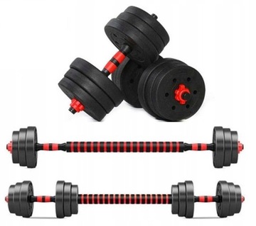 РЕГУЛИРУЕМЫЕ ГУРЫ 2x10 кг ГИРА с функцией штанги СКАЛАВКА набор 20 кг