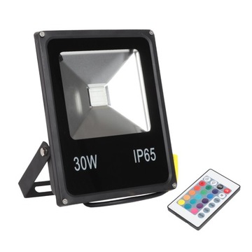 30W RGB светодиодный прожектор для использования вне помещений с изменением цвета лампы с дистанционным управлением