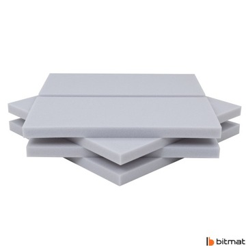 Panele ścienne nowoczesny wzór jasnoszary wygłuszenie pokoju 4 szt. pianki