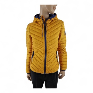 Superdry Musztardowa Pikowana Kurtka 38 M